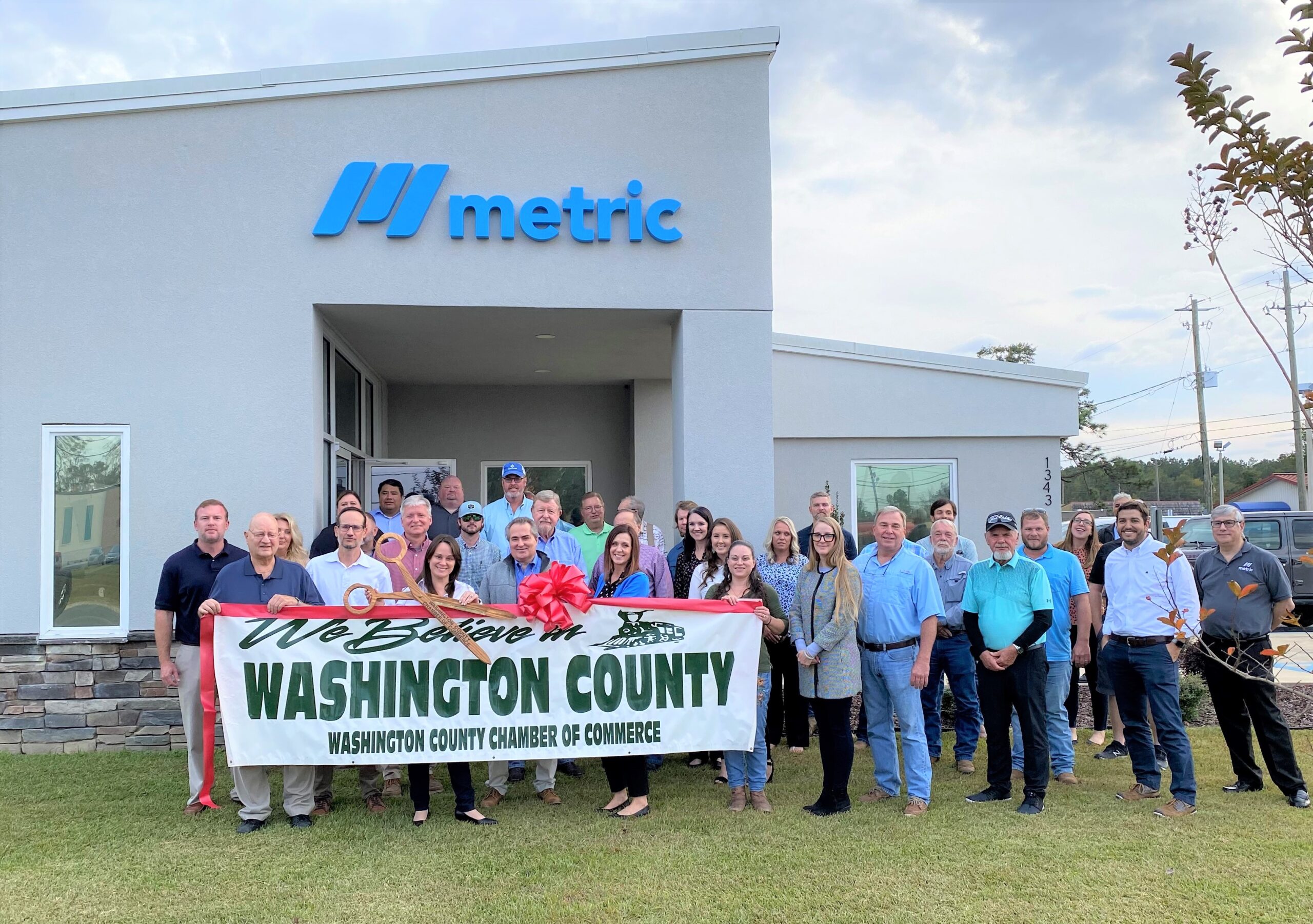 The Metric Engineering team at the Chipley, FL office opening